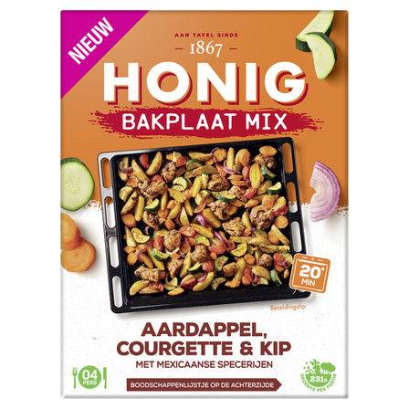 Honig Bakplaat Courgette/Kip