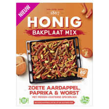 Honig Mix voor Bakplaat Zoete Aardappel en Worst