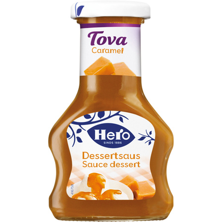 Hero tova Dessertsaus Caramel  flesje 125 ml.