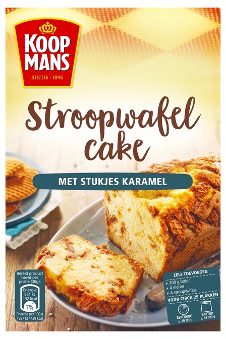 Koopmans Oud-Hollandse bakmix stroopwafel cake