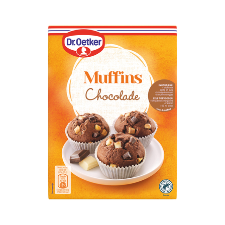 Dr. Oetker verwen mix muffins met chocolade
