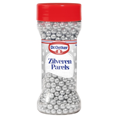 Dr. Oetker Zilveren parels versiering