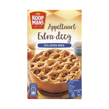 Koopmans Appeltaart Extra deeg mix 550 g