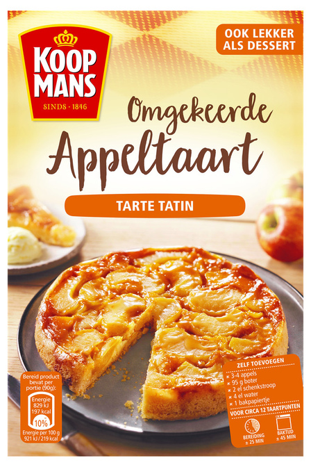 Koopmans Omgekeerde appeltaart Tarte tatin 330 g