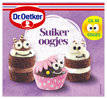 Dr. Oetker Suikeroogjes Cupcake Taart Versiering
