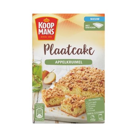 Koopmans Plaatcake Appelkruimel