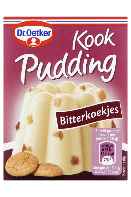 Dr. Oetker kookpudding bitterkoekjes