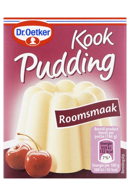 Dr. Oetker kookpudding  room