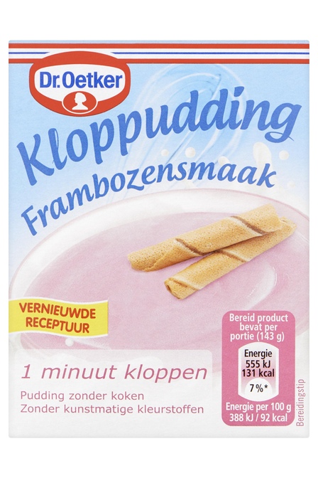 Dr. Oetker Kloppudding Frambozen 74 g