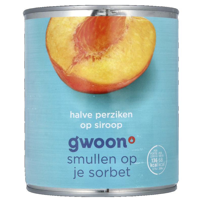 G'woon Halve Perziken op Siroop
