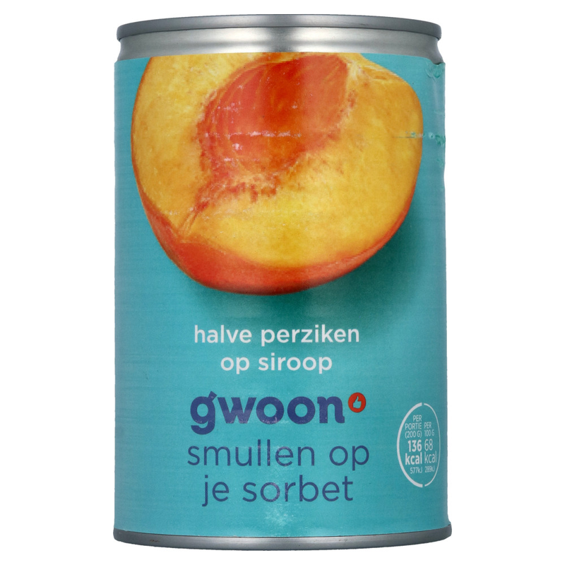 G'woon Halve Perziken op Siroop