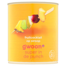 g'woon Fruitcocktail op Siroop 820 g