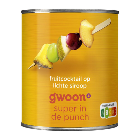 g'woon Fruitcocktail op Siroop