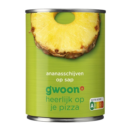 g'woon Ananasschijven op Sap