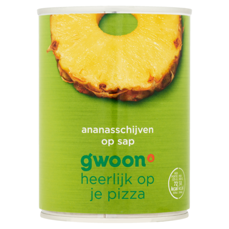 g'woon Ananasschijven op Sap