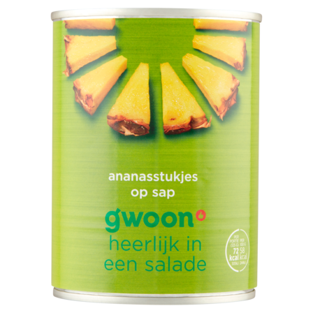 g'woon Ananasstukjes op Sap