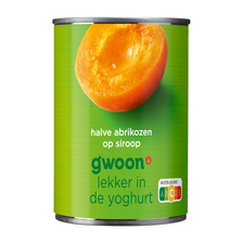 g'woon Halve Abrikozen blik