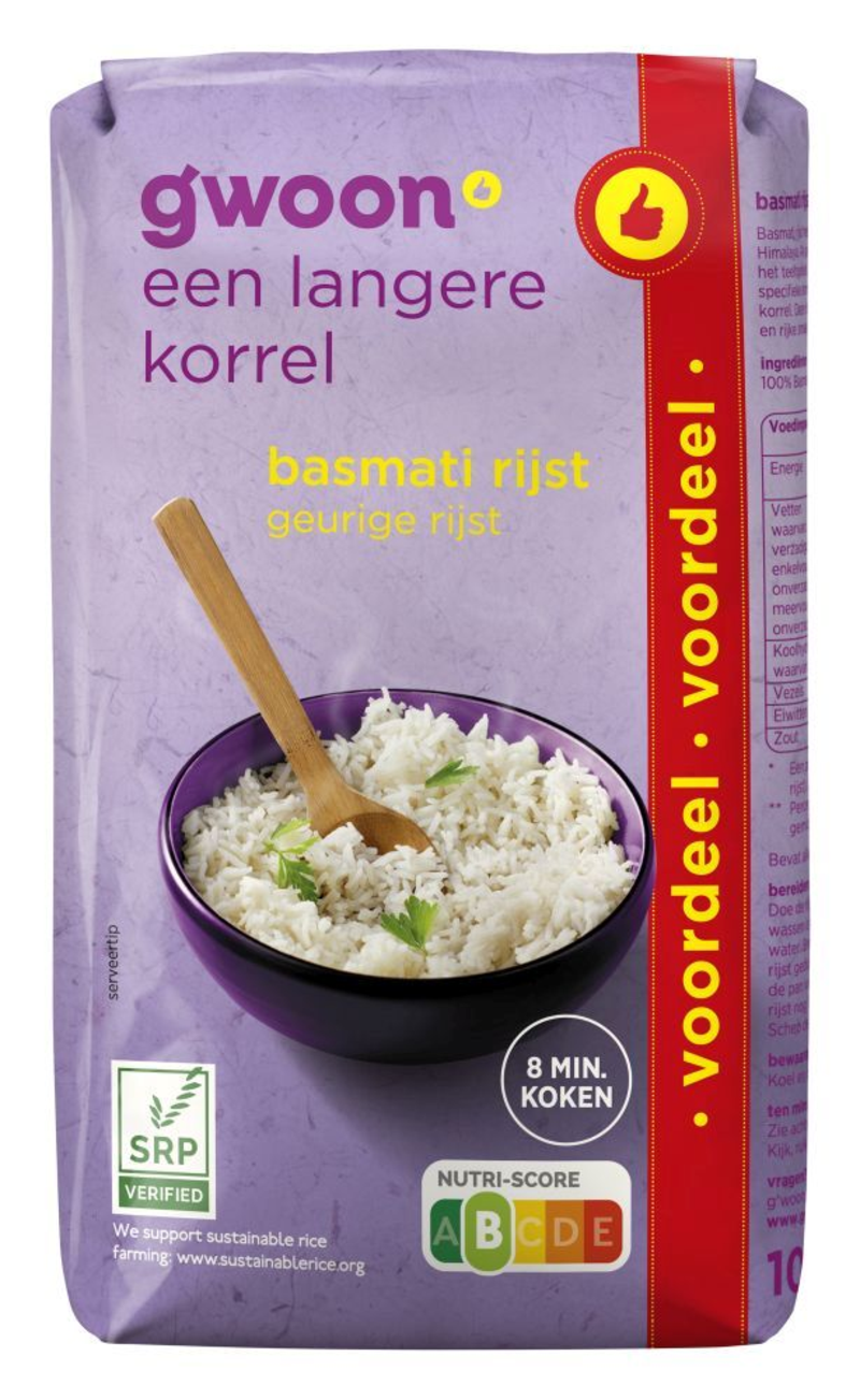 G'woon basmatirijst 1kg