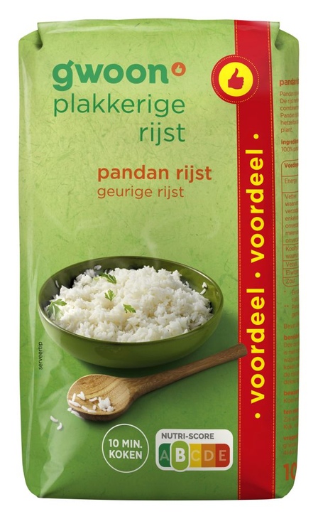 g'woon Plakkerige Rijst Voordeel