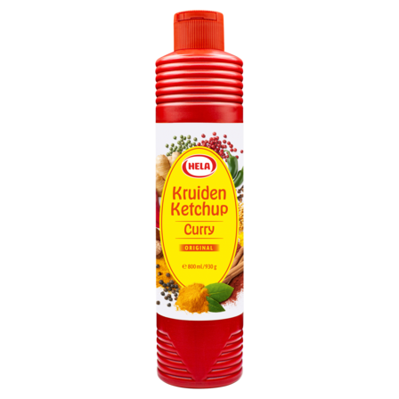 Hela Kruiden Ketchup Curry Original 800 ml