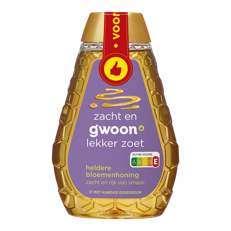 G'woon bloemenhoning pot 500gr