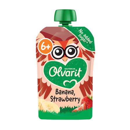 Olvarit Banaan - Aardbei  6+ Mnd.