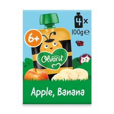 Olvarit Knijpfruit Appel - Banaan