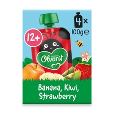 Olvarit Banaan - Kiwi - Aardbei 12+ Mnd.