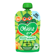 Olvarit Knijpfruit spinazie kiwi appel 6+