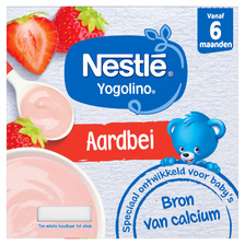 Yogolino Aardbei 6+ baby toetje
