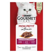 GOURMET Mon Petit intense met Rund, Kalf, Lam in saus