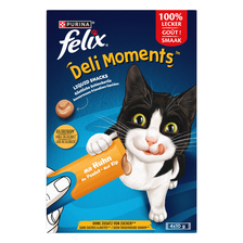 Felix Deli Moments vloeibare kattensnacks met kip
