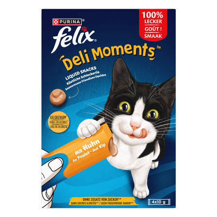 Felix Deli Moments vloeibare kattensnacks met kip