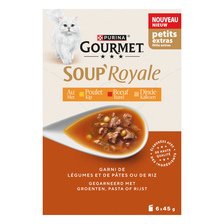 Gourmet soup royale met kip, rund en kalkoen