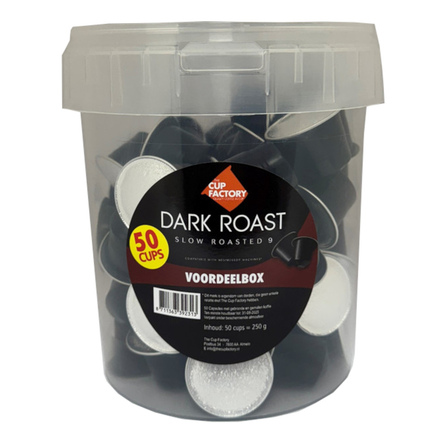 The Cup Factory Dark roast capsules