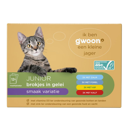 g'woon Brokjes Gelei Vis-Vlees Variatie Junior