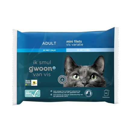 g'woon adult Mini Filets Vis Variatie