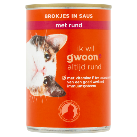 g'woon Brokjes in Saus met Rund 415 g