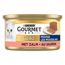 Gourmet Gold Mousse met Zalm Kattenvoer Nat 85 g