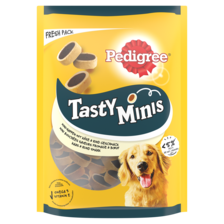 Pedigree Tasty Minis - Kaas & Rund - Hondensnacks - 140 g
