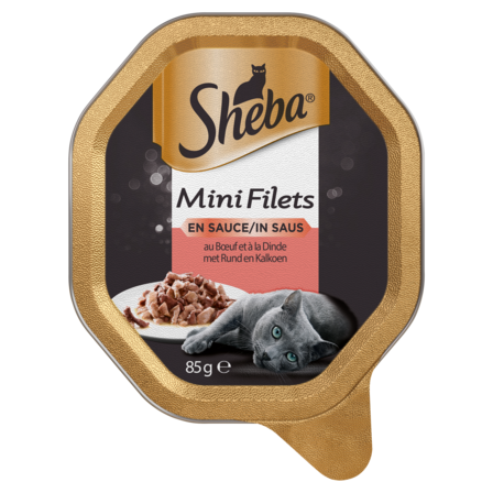Sheba Mini Filets Saus- Rund - Kalkoen