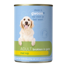 g'woon Brokken in Gelei met Kip