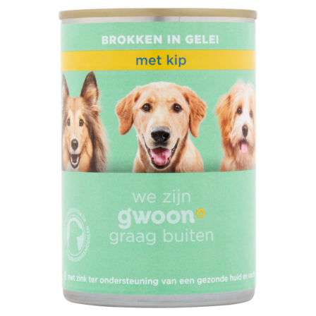 g'woon Brokken in Gelei met Kip 415 g