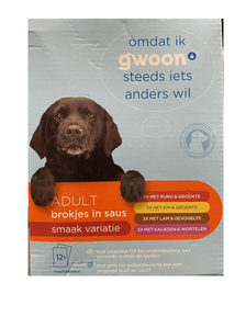 g'woon Adult Hondenbrokjes 4 smaken