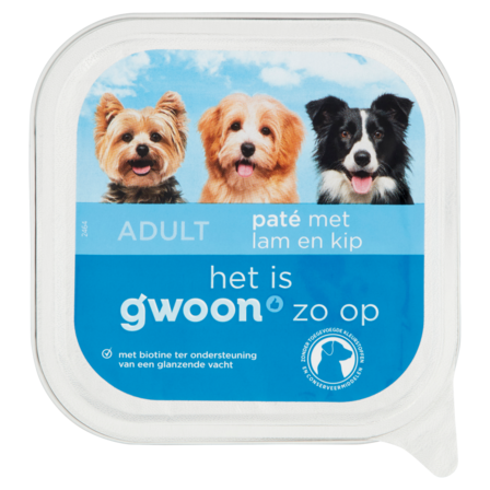 g'woon Adult Paté met Lam en Kip 150 g