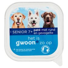 g'woon Senior 7+ Pate met Rund en Gevogelte