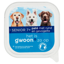 G'woon Senior 7+ Pate met Rund en Gevogelte