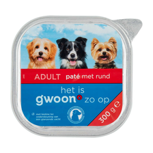 g'woon Hond Pate met Rund
