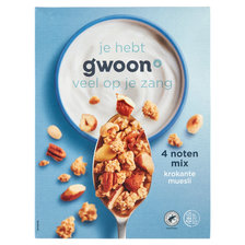 g'woon Krokante Muesli 4 Noten 650 g