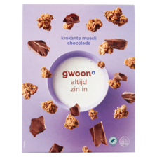g'woon Krokante Muesli Chocolade 650 g